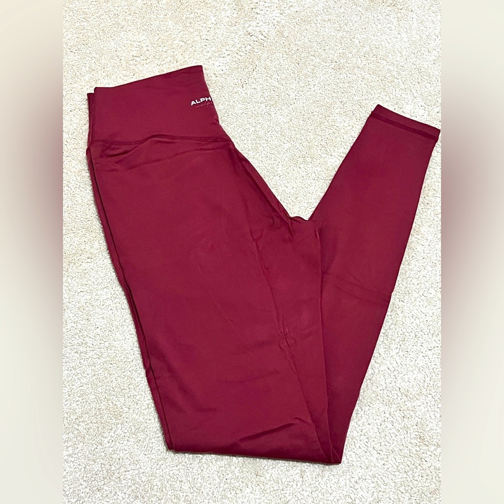 Alphalete Alphalux Leggings - Burgundy